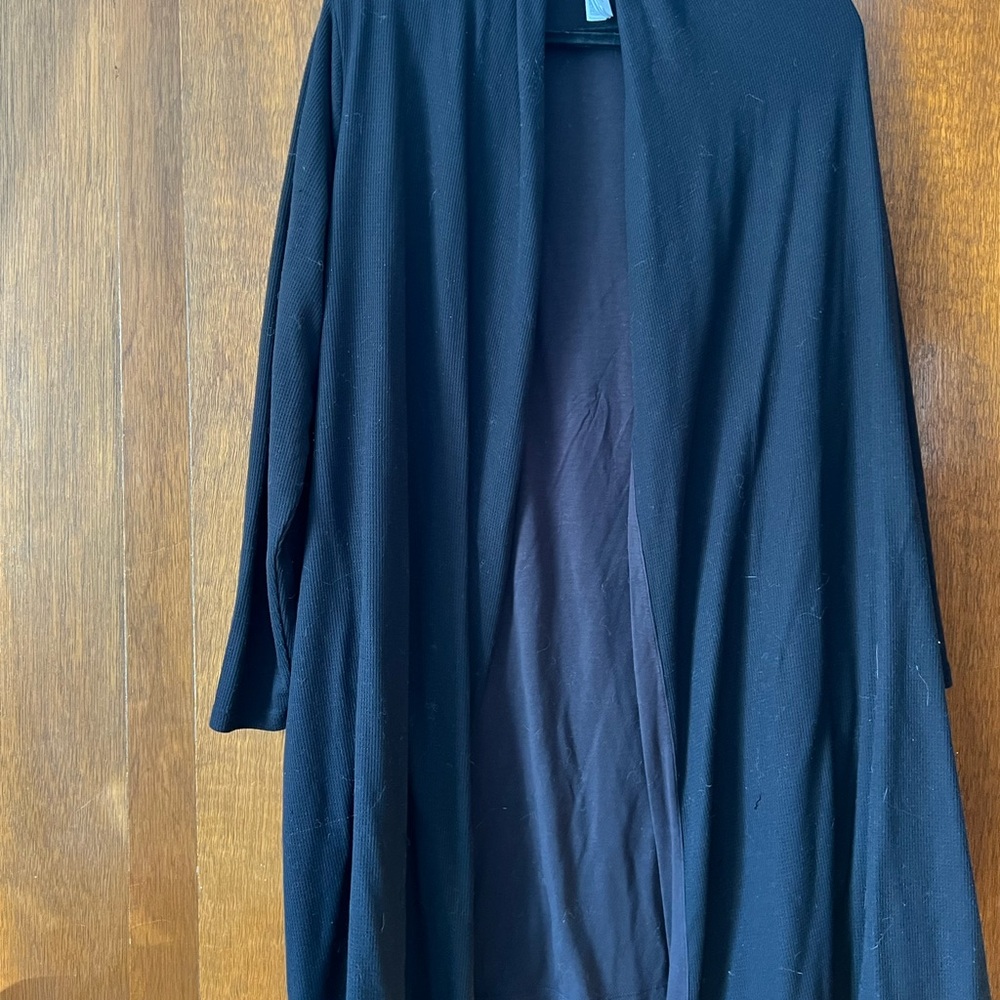 Athleta Black Open-Front Cardigan